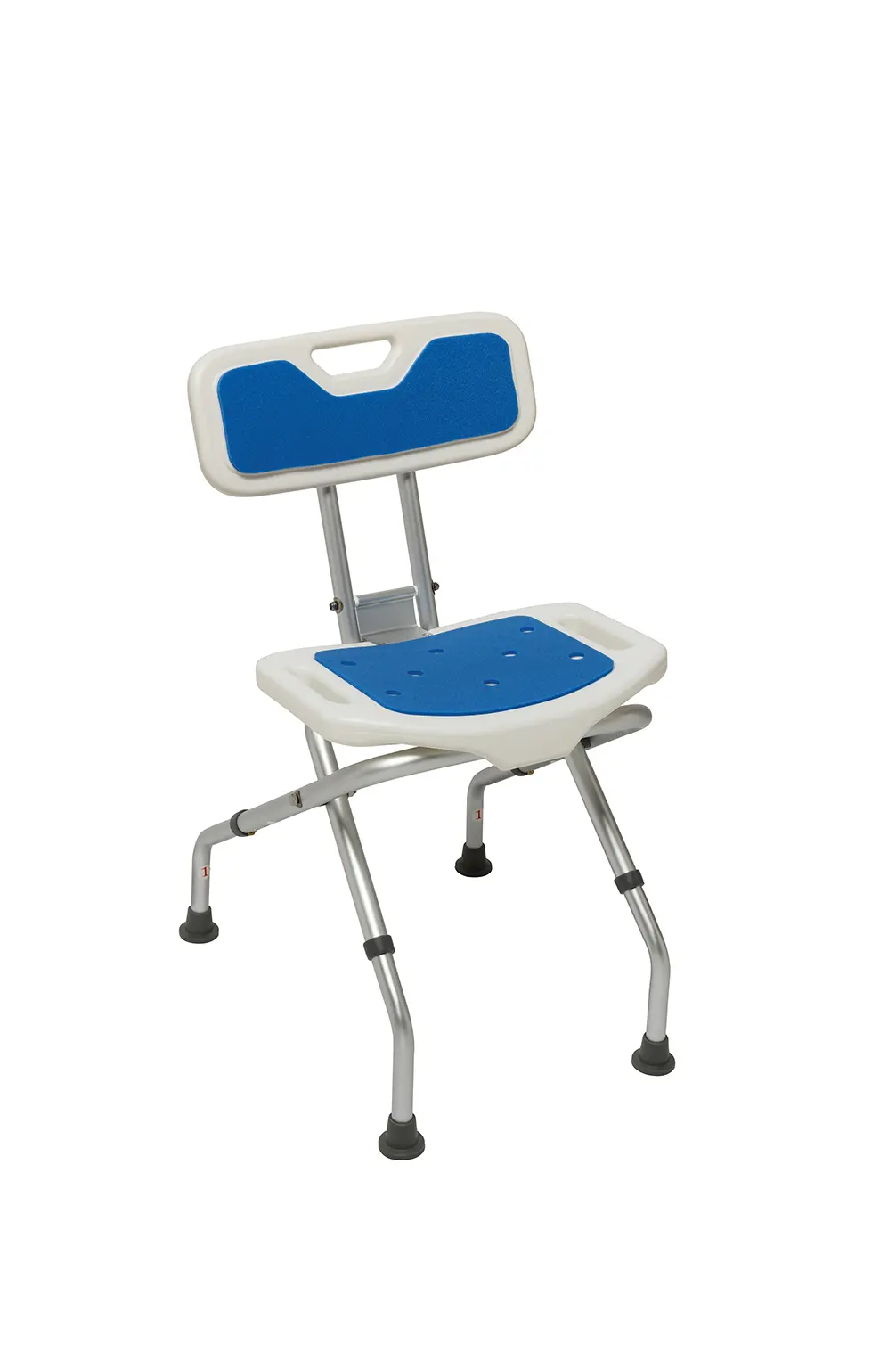 Siège de douche pliant avec dossier Herdegen BLUE SEAT, référence 528015