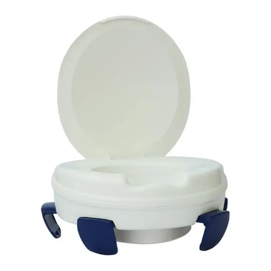 Rehausseur de toilettes OrtoPrime à clips avec couvercle 11 centimètres