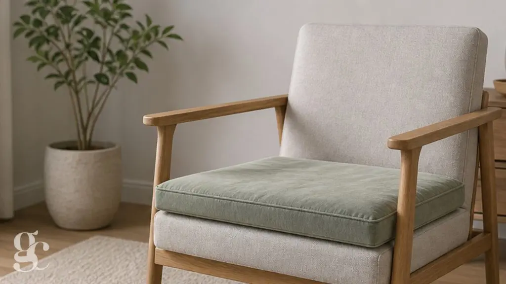 Fauteuil stable avec coussin d’assise amovible pour la convalescence
