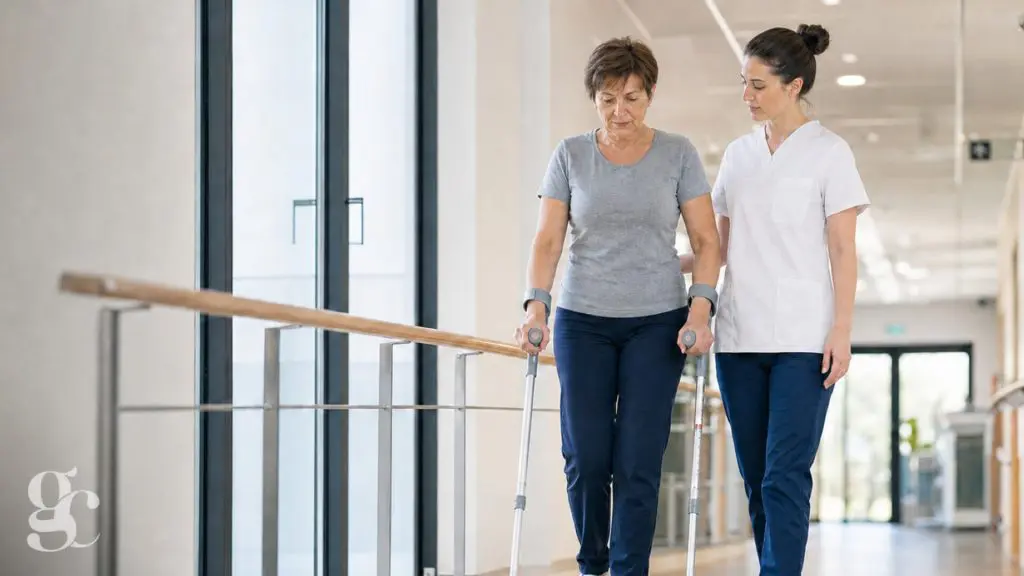 Convalescence après une prothèse de hanche : mobilité, soins et alertes