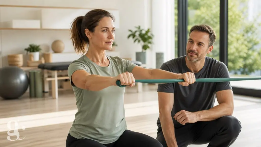 Une personne reprend progressivement une activité physique encadrée après une opération