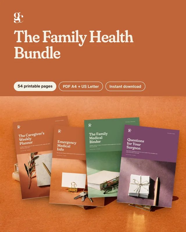 Couverture : Medical Binder and Caregiver Planner Bundle