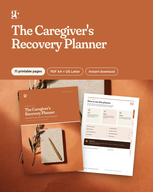 Couverture : Caregiver Planner