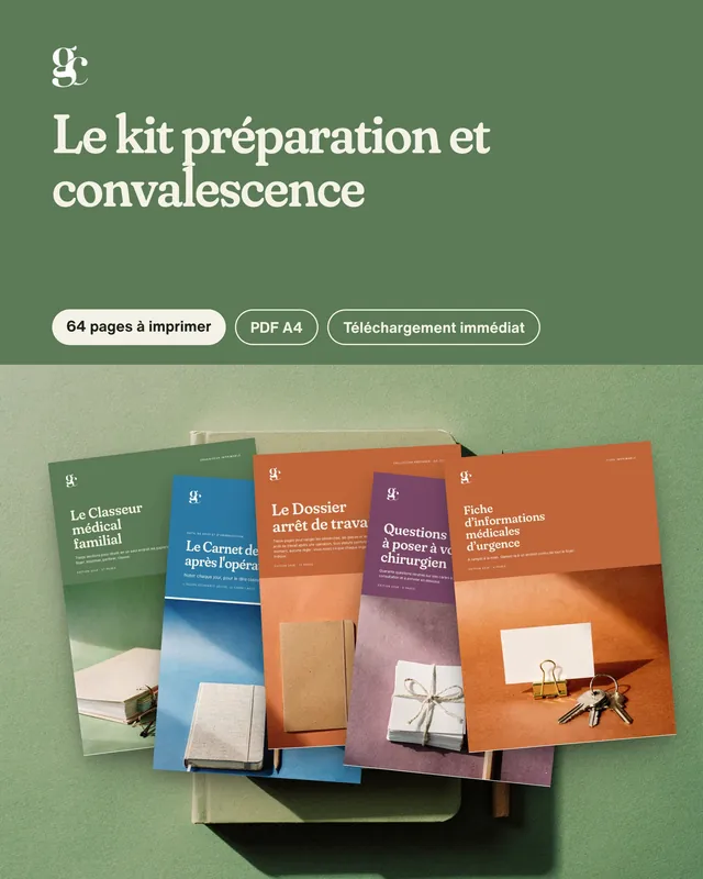 Couverture : Kit préparation et convalescence