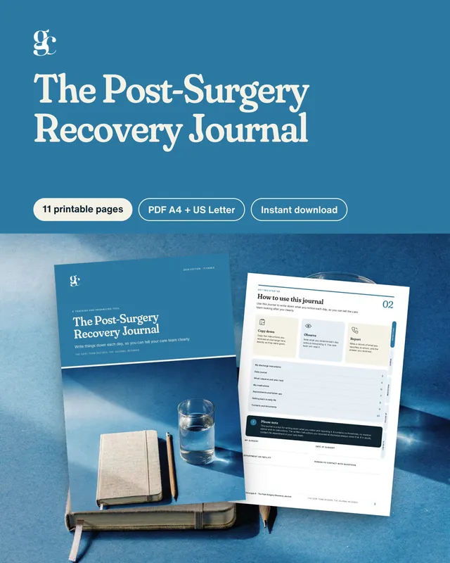 Couverture : Post-Surgery Recovery Journal