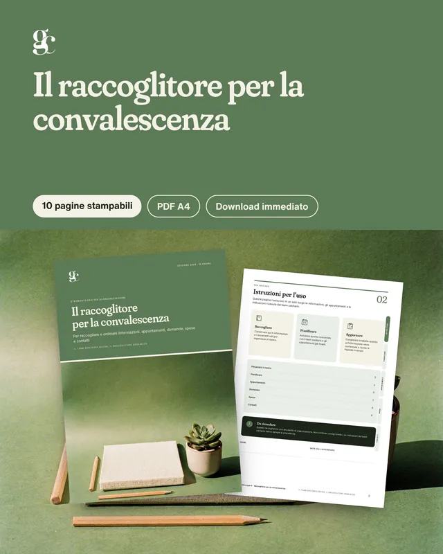 Couverture : Raccoglitore per la Convalescenza