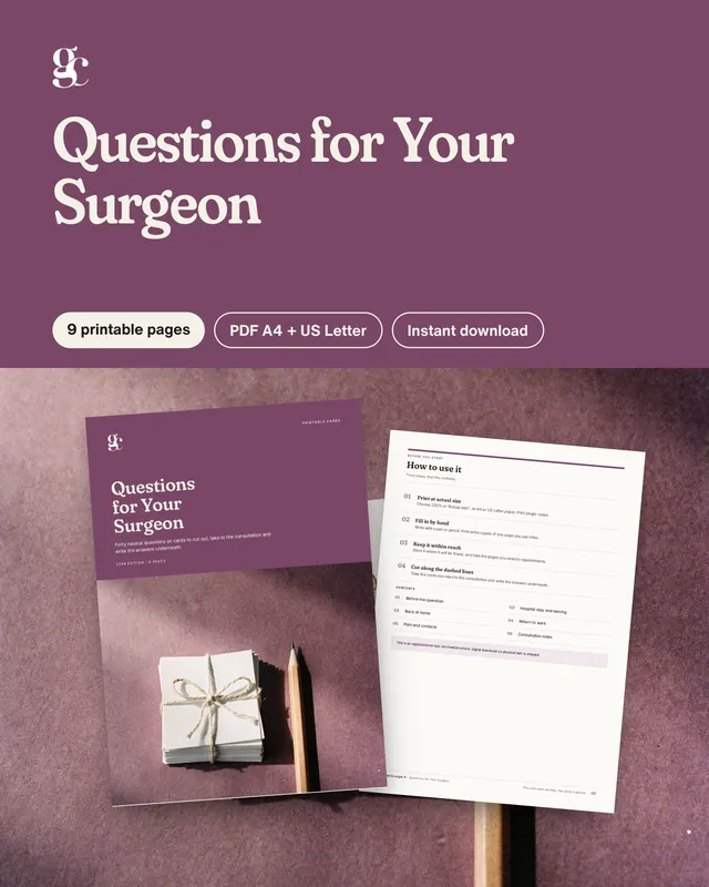 Couverture : Questions for Your Surgeon Cards